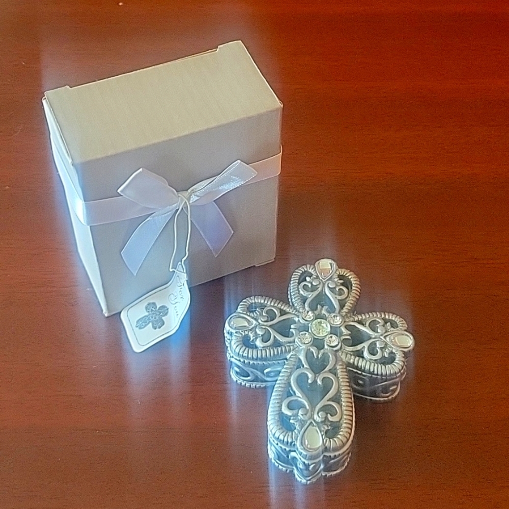 (12) CROSS TRINKET KEEPSAKE BOXES